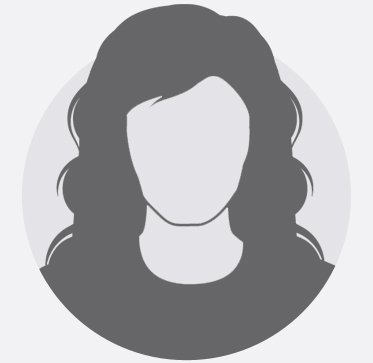 Dark gray female icon