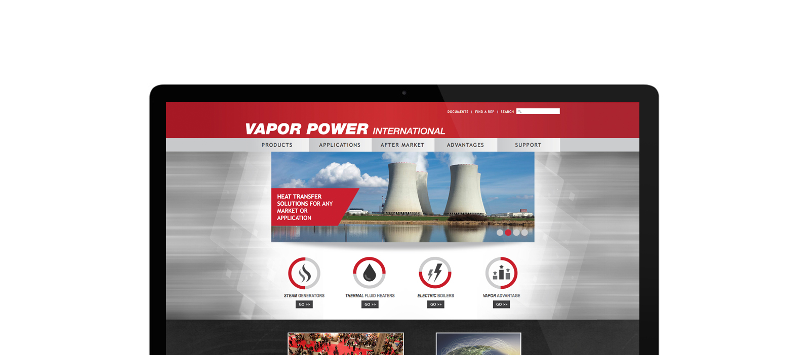 Vapor Power website Vapor Power website screenshot