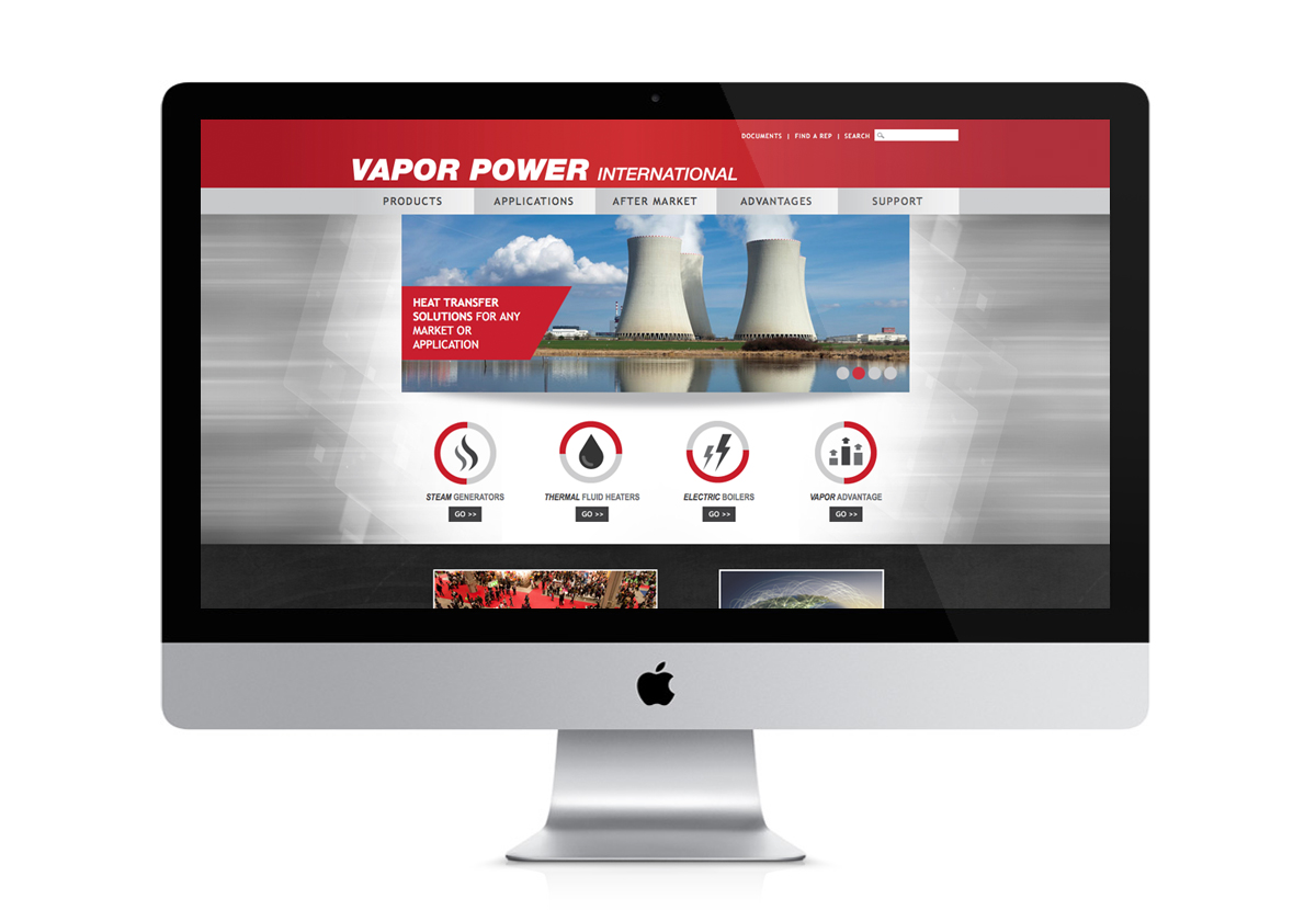 Vapor Power website Vapor Power website screenshot