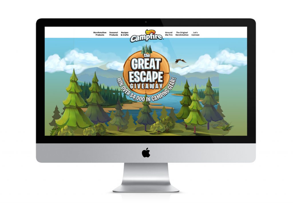 Campfire website Great Escapes
