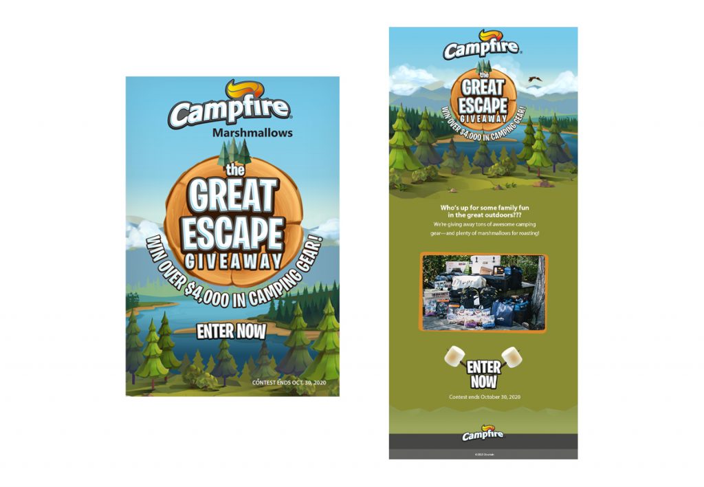 Campfire email ad promotion