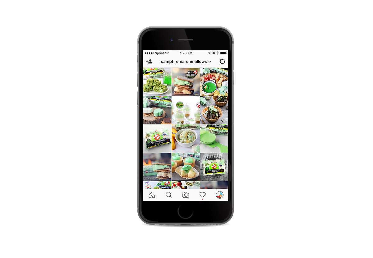 instagram instagram screenshot of Ghostbusters marshmallows