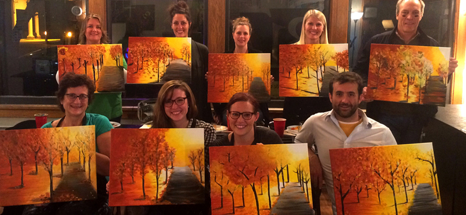 ColinKurtis employee paint night