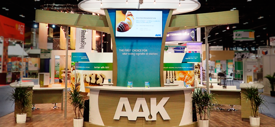 front view of AAK booth