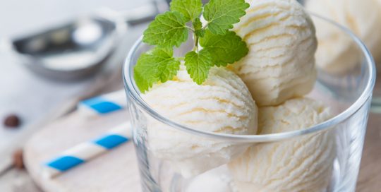 Ice cream in glass