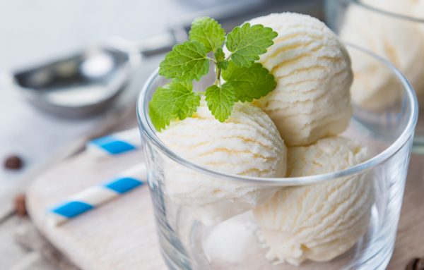 Ice cream in glass