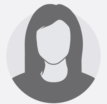 Dark gray female icon