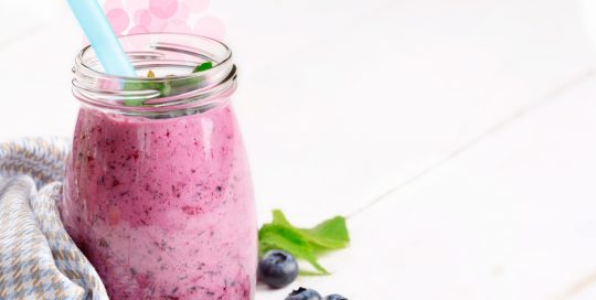 smoothie in a jar