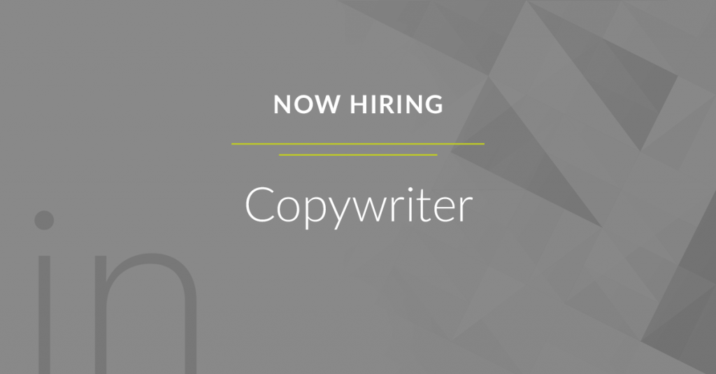 Now Hiring Copywriter