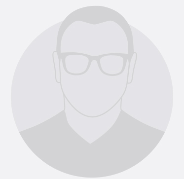 greyscale of a man with short hair