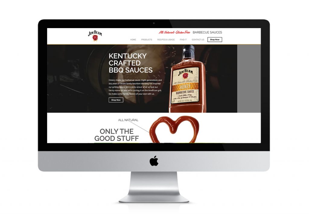 Jim Beam homepage preview