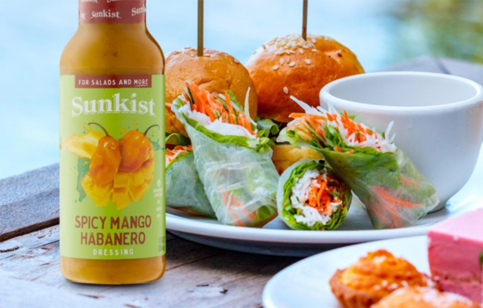 Sunkist dressing with wraps