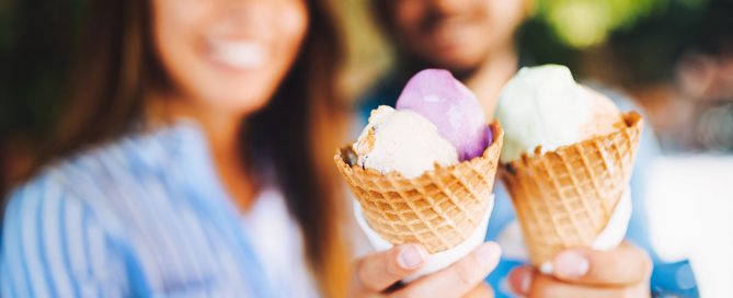 Couple with ice cream