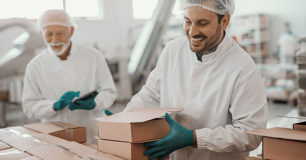 factory workers working