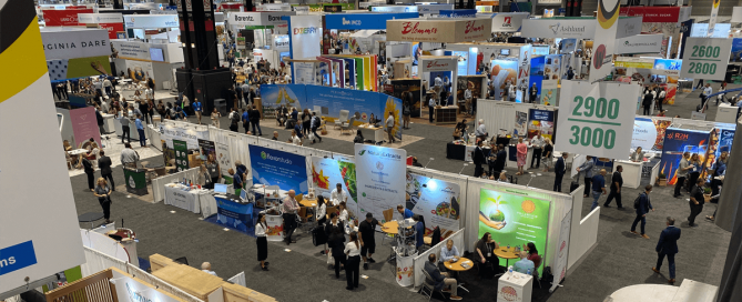 arial view of tradeshow