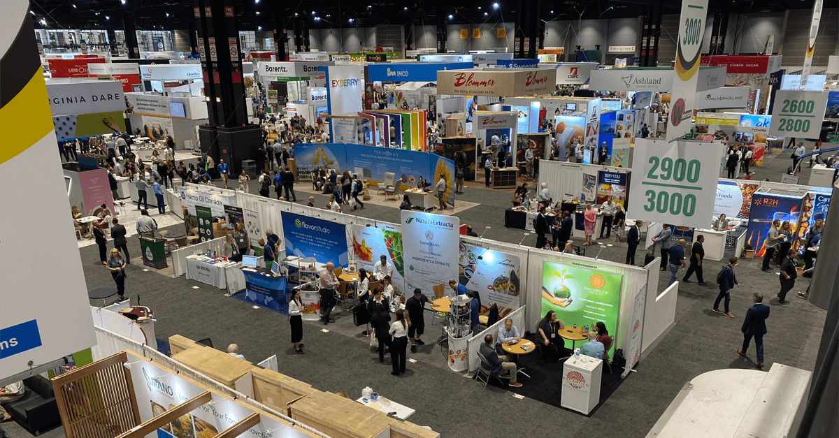 arial view of tradeshow